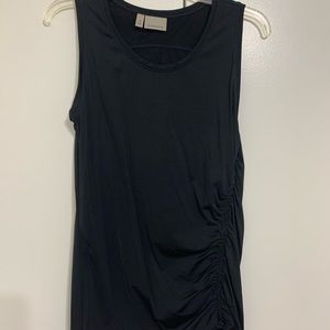 Athleta Women’s Black Tank Top Size Medium w Ruching Detail